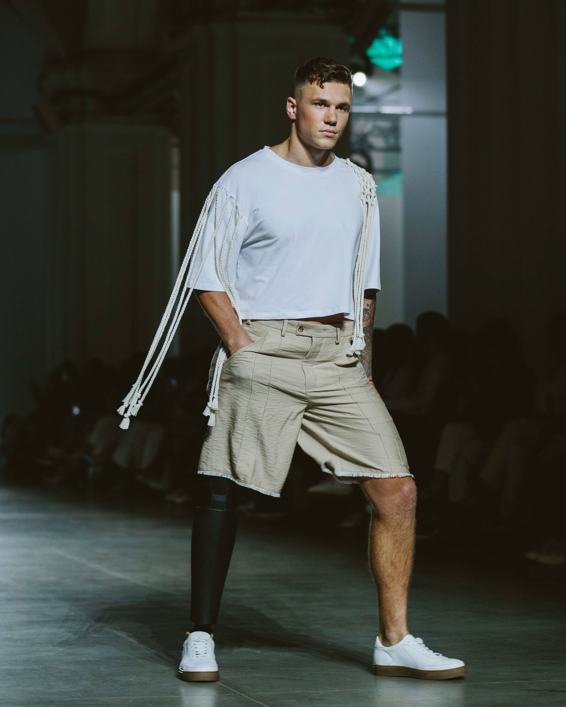 Як кулеметник з ампутацією став моделлю Ukrainian Fashion week