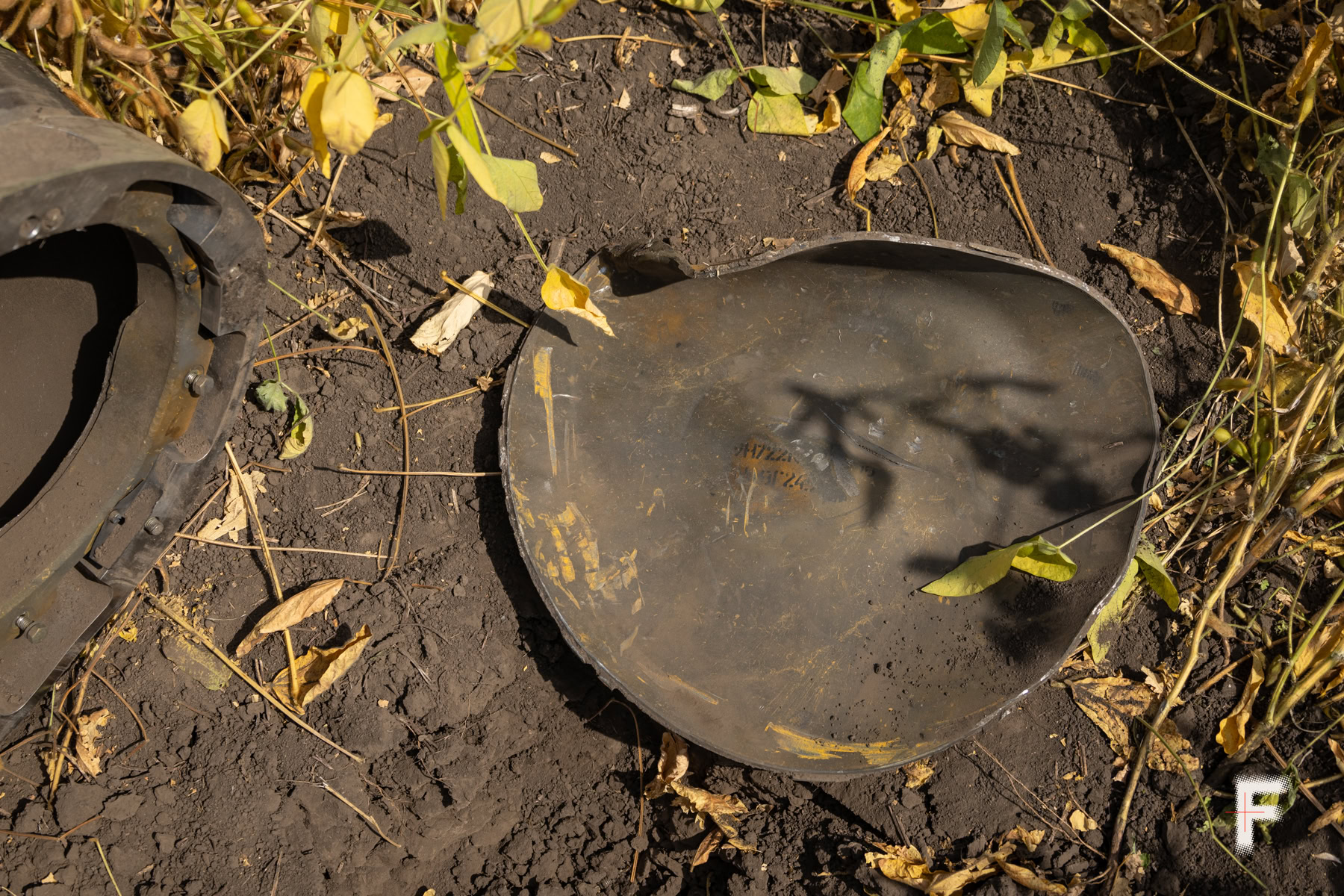 Залишки маркування на носовій частині новітньої російської ракети «Іскандер-М».