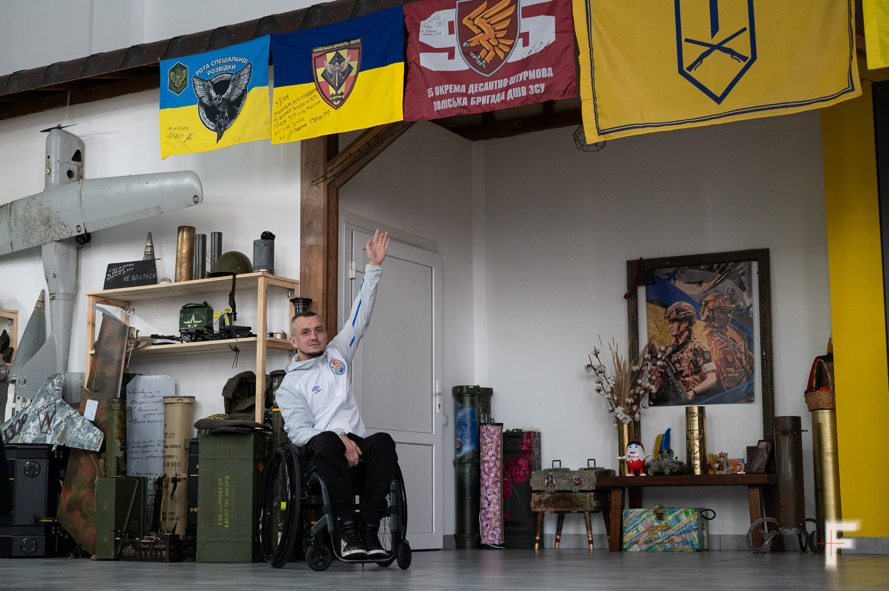 Іван Недобрик у будинку ветеранів у Житомирі.