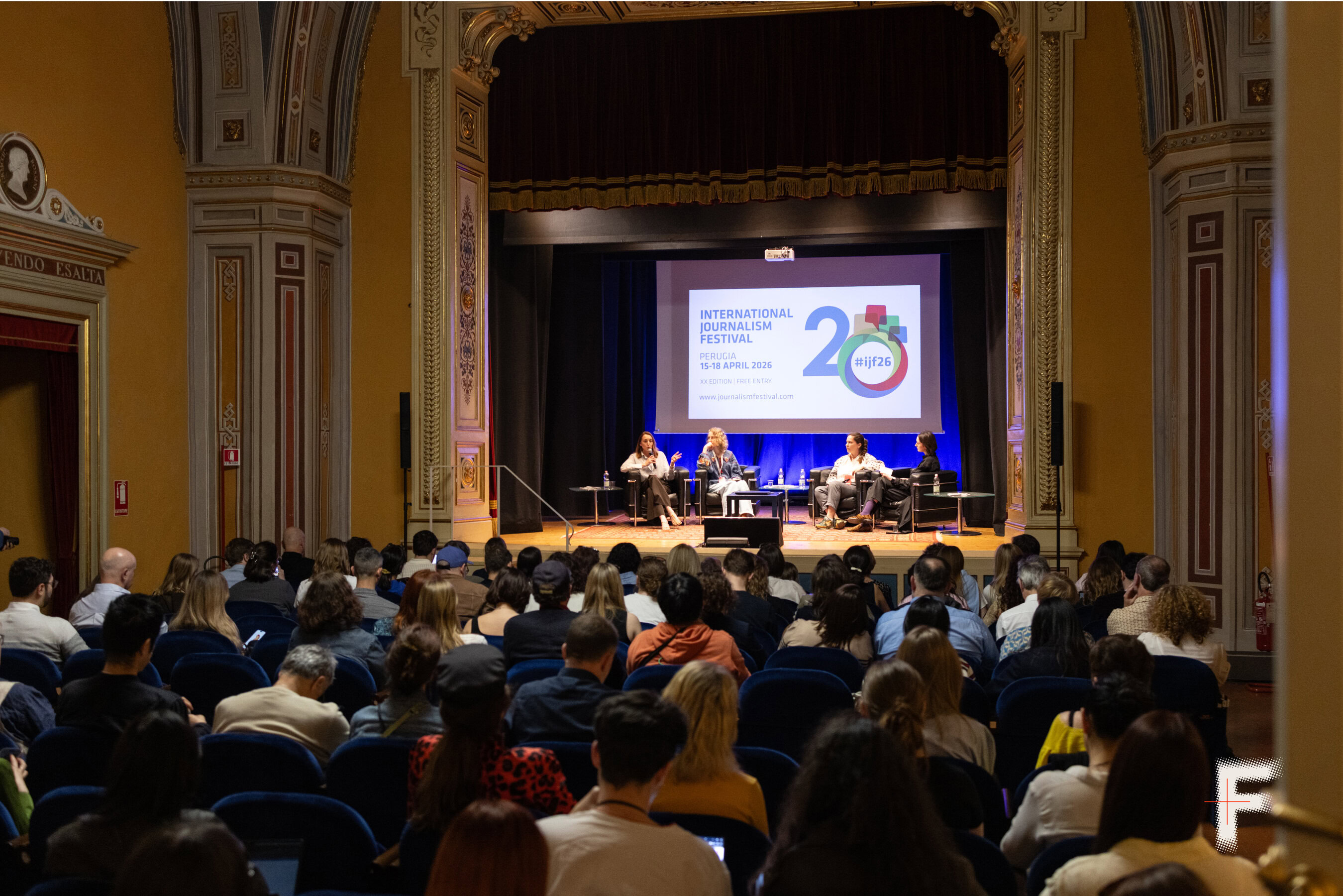 Panel of ukrainian journalists at the IJF in Perugia, Italy 2026