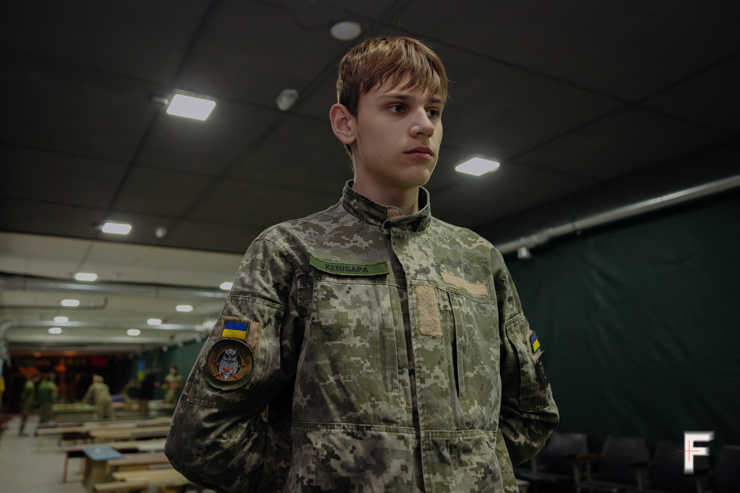 Учасник центру національно-патріотичного виховання у військовій формі, портрет, Львів, 2026
