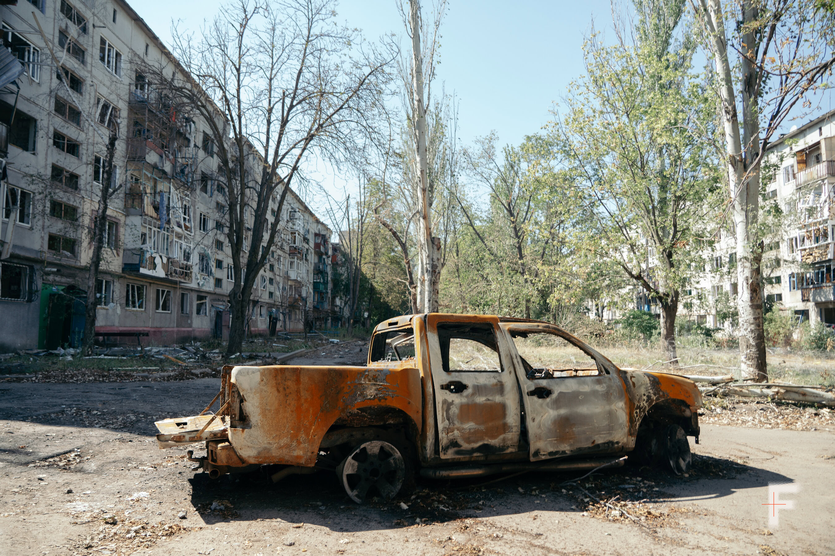 Житловий квартал Дружківки поблизу вулиці Козацької, звідки видно шлях на Кіндратівку.