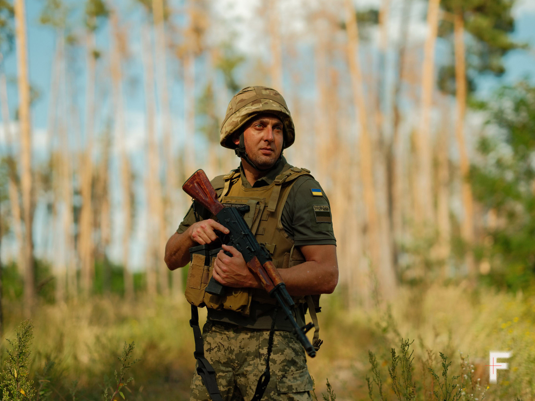 Дмитро «Кадило» Сагатий, священник і військовий, на Харківщині.